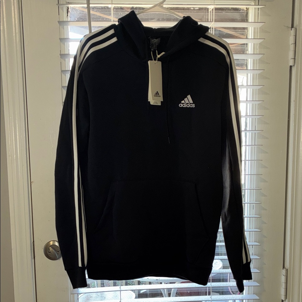 Adidas Black Pullover with White Accents